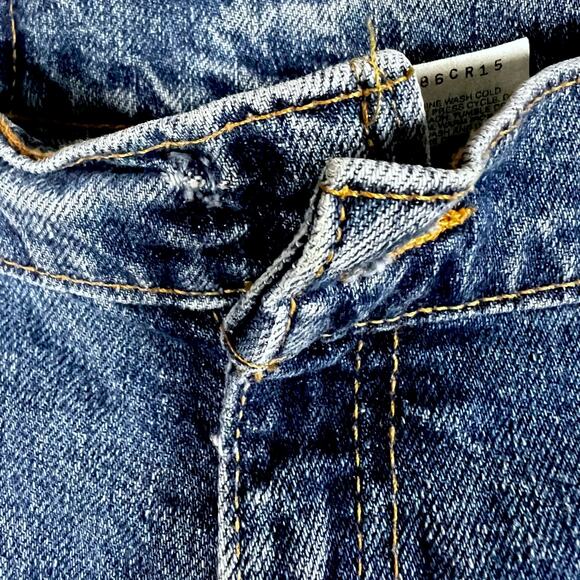 Vintage 90s Women's Levi's 512 Tapered Red Tab Blue Jeans - Size 12 Long - Picture 7 of 10